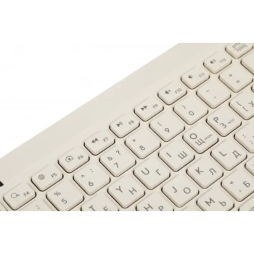 Клавиатура + мышь A4Tech Fstyler FG2200 Air2 клав:бежевый мышь:бежевый USB беспроводная slim